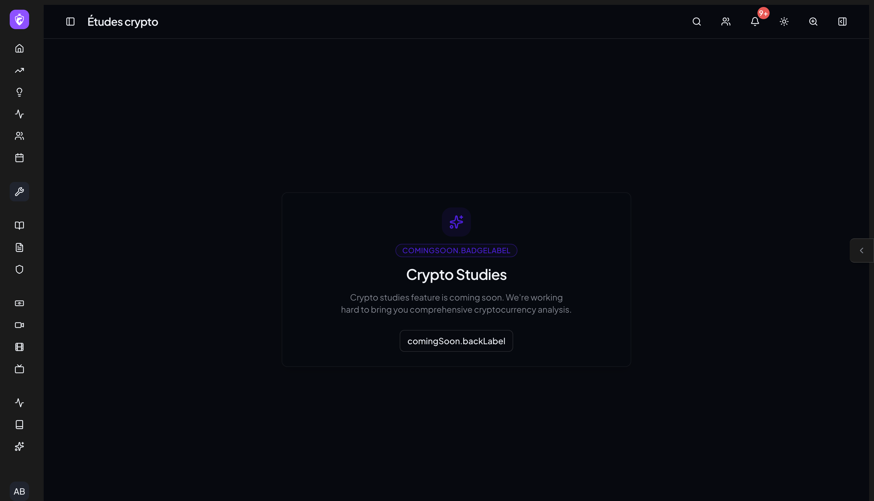 Crypto Studies inside WTE Toolbox